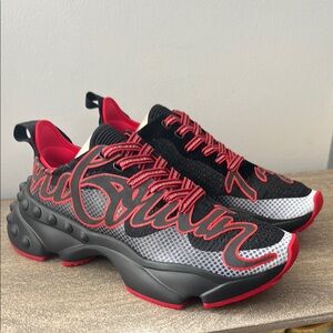 Christian Louboutin Rocknrun Black Sneakers